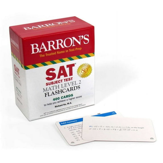 Barron's Test Prep: SAT Subject Test Math Level 2 Flashcards (Cards)