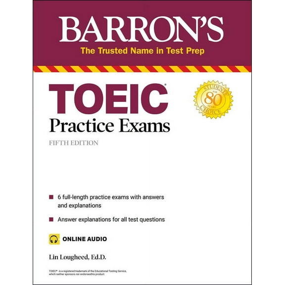 Barron's Test Prep: TOEIC Practice Exams (with online audio) (Paperback)