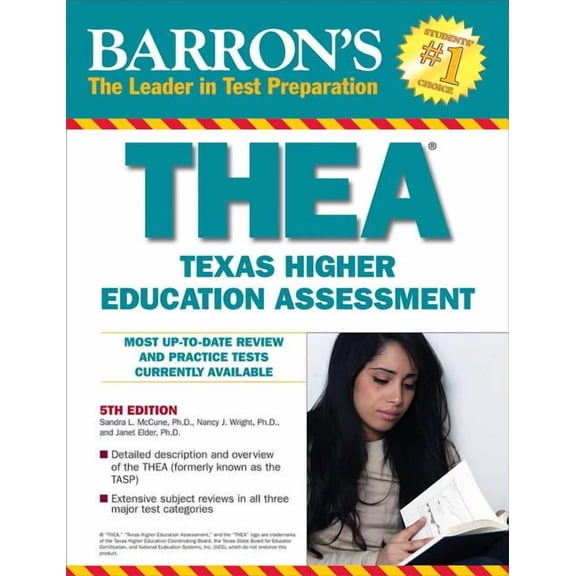 Barron's Test Prep TX: THEA : The Texas Higher Education Assessment (Paperback)