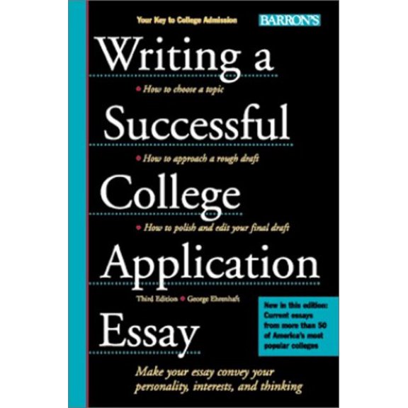Pre-Owned Barron's Writing a Successful College Application Essay: Writing a Successful College Application Essay (Edition 3) (Paperback)