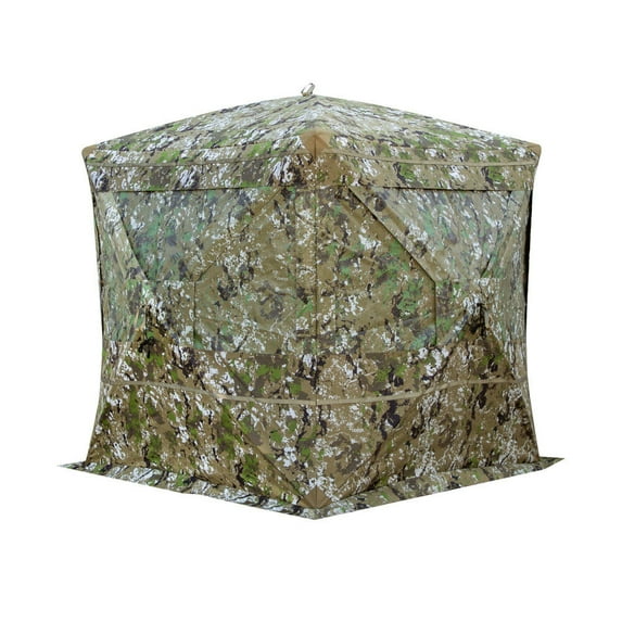 Barronett Blinds® FourSight™, Portable Hub Blind, 1-Way Fabric, 3-Person, Crater™ Thrive, FRS400CT