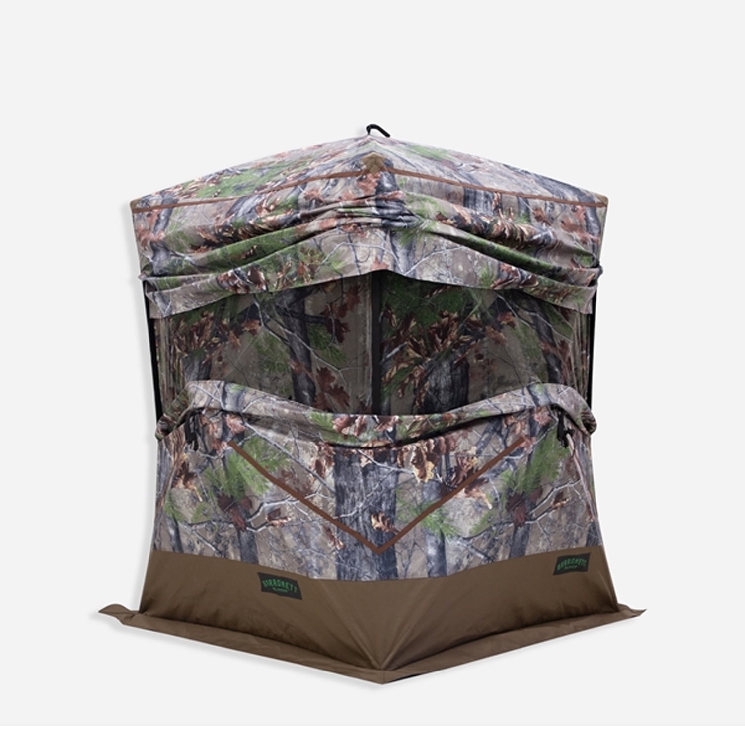 Barronett OX 300 Hub 3 Person Pop Up Hunting Blind Ground Tent, Backwoods Camo