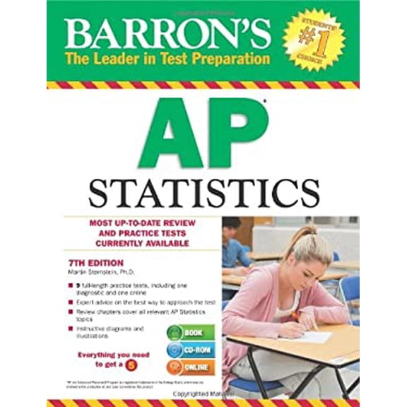 Pre-Owned Barron's AP Statistics [With CDROM] (Paperback) 1438093152 9781438093154