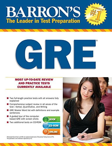 Pre-Owned Barrons GRE with CD-ROM Paperback Sharon Weiner Green M.A., Ira K. Wolf Ph.D.
