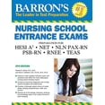 thumbnail image 1 of Pre-Owned Barron's Nursing School Entrance Exams: Hesi A2 / Net / Nln Pax-RN / Psb-RN / Rnee /Teas (Paperback) 1438006276 9781438006277, 1 of 1