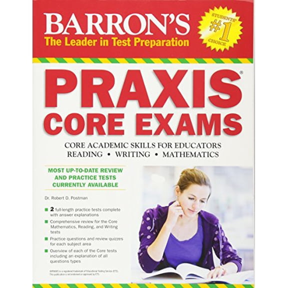 Pre-Owned Barron's Praxis Core Exams: Core Academic Skills for Educators (Paperback) 1438005741 9781438005744