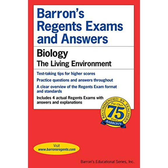Pre-Owned Barron's Regents Exams and Answers: Biology--The Living Environment (Paperback) 0812031970 9780812031973