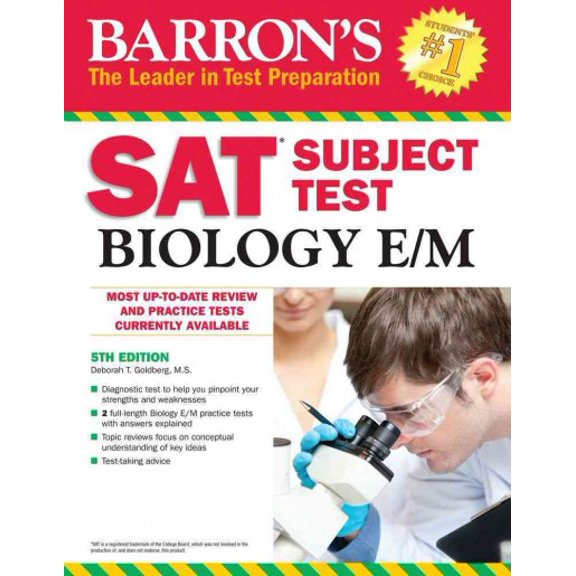 Pre-Owned Barron's SAT Subject Test Biology E/M, Paperback by Goldberg, Deborah T., ISBN 143800575X, ISBN-13 9781438005751