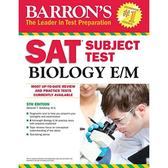 Pre-Owned Barron's SAT Subject Test Biology E/M, Paperback by Goldberg, Deborah T., ISBN 143800575X, ISBN-13 9781438005751