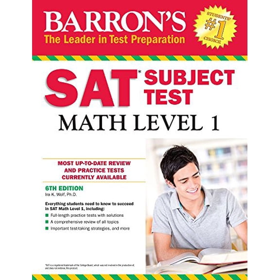 Pre-Owned Barron's SAT Subject Test: Math Level 1 (Paperback) 1438007906 9781438007908