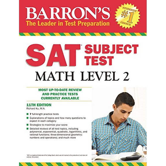 Pre-Owned Barron's SAT Subject Test Math Level 2 (Paperback) 1438003749 9781438003740