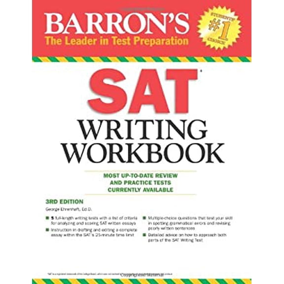 Pre-Owned Barron's SAT Writing Workbook (Paperback) 1438000324 9781438000329