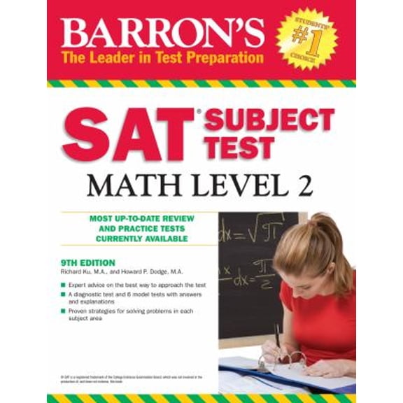 Pre-Owned Barron's SAT Subject Test Math Level 2 (Paperback) 0764143549 9780764143540
