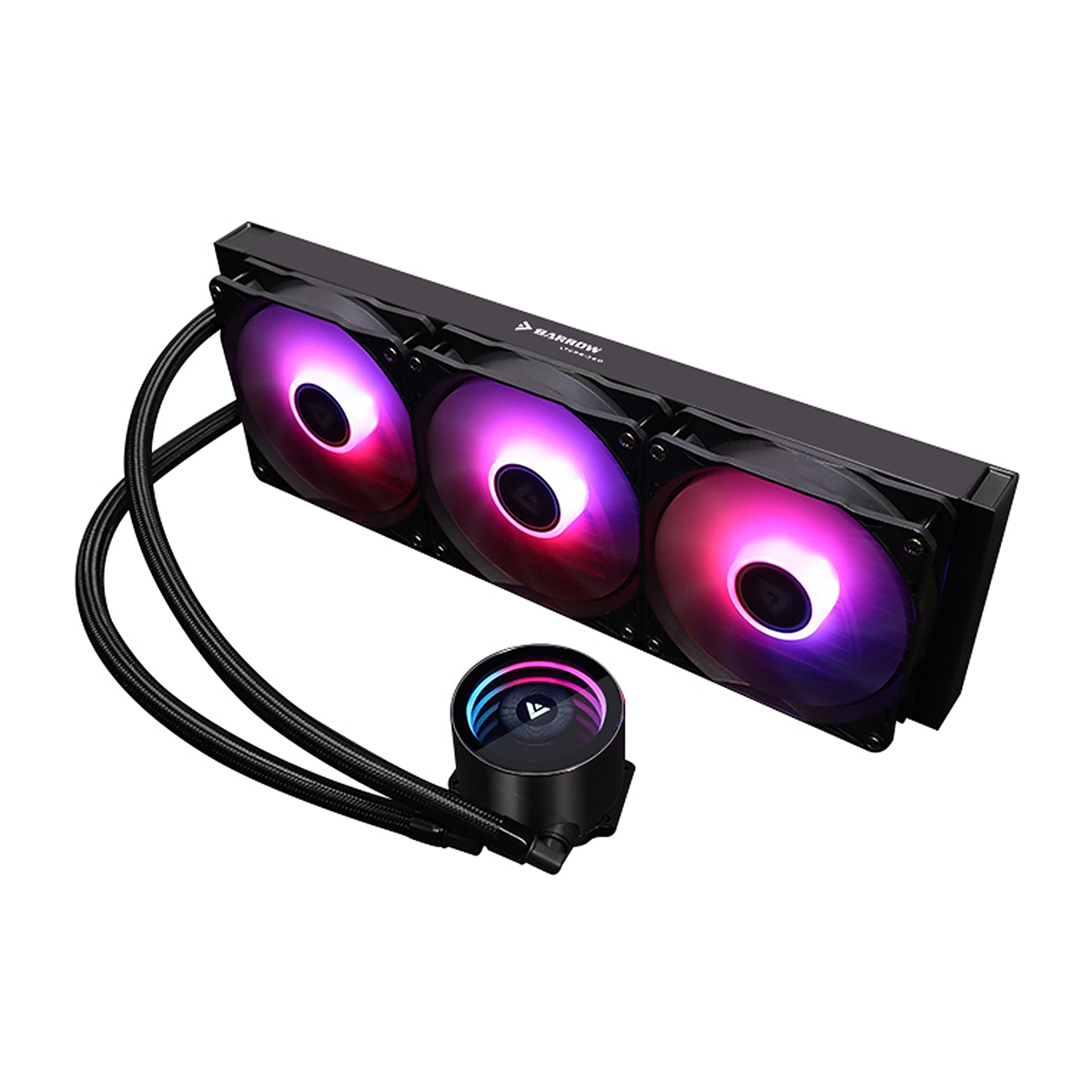 Barrow AIO CPU Cooler with 360mm Radiator, aRGB