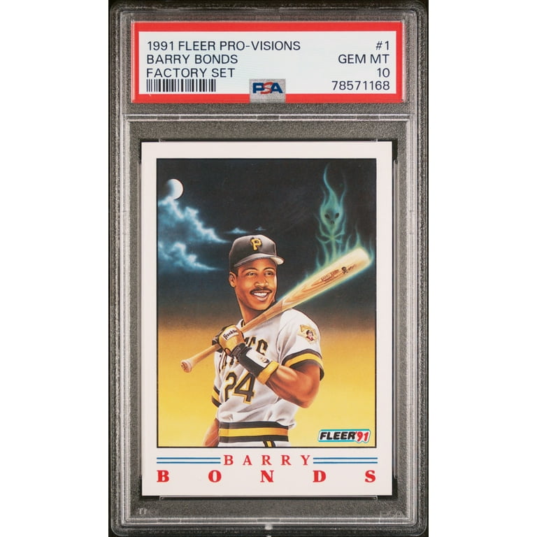 Barry Bonds 1991 Fleer Pro Visions Factory Set Baseball Card #1 Graded PSA  10 - Walmart.com