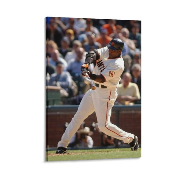 Barry Bonds Baseball Player Poster Wall Art Poster Scroll Canvas Painting Picture Living Room Decor Home 24x36inch(60x90cm)