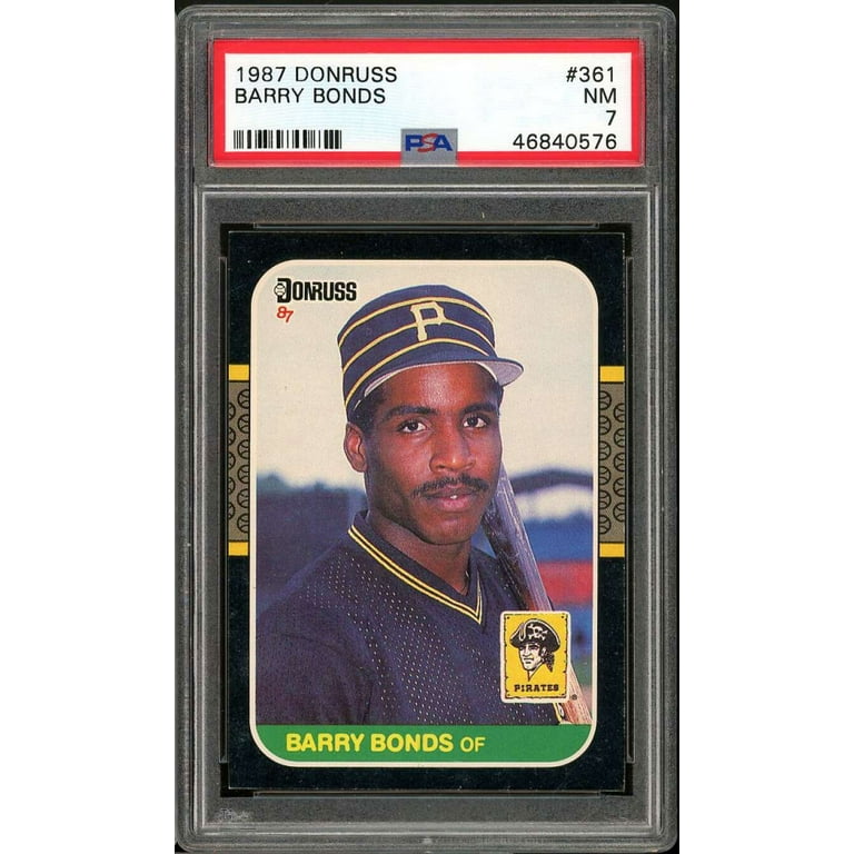 Barry Bonds Rookie Card 1987 Donruss #361 PSA 7 - Walmart.com