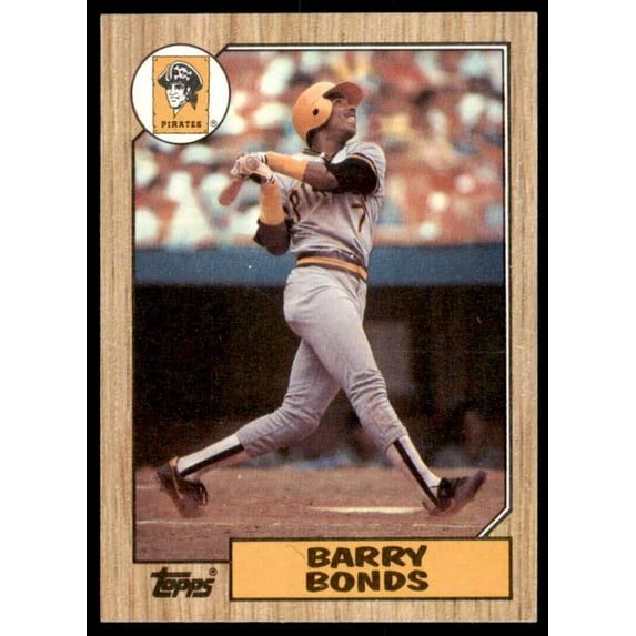 Barry Bonds Rookie Card 1987 Topps #320