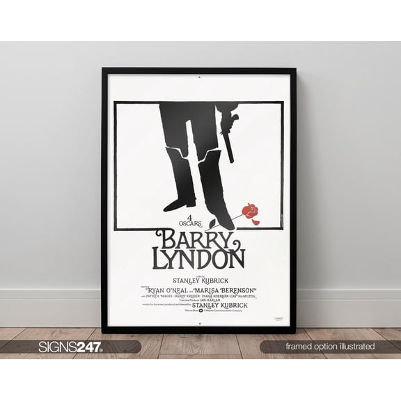 Barry Lyndon Movie Poster | Ryan O'Neal | Marisa Berenson | Stanley Kubrick | 1975 | Movie Prints For Cinema Rooms | Wall Art | Home Decor