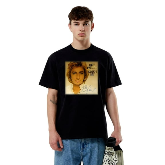 Barry Manilow Hit Signature Music Pop Legend Fan T-Shirt, for men & women, up to size 5XL