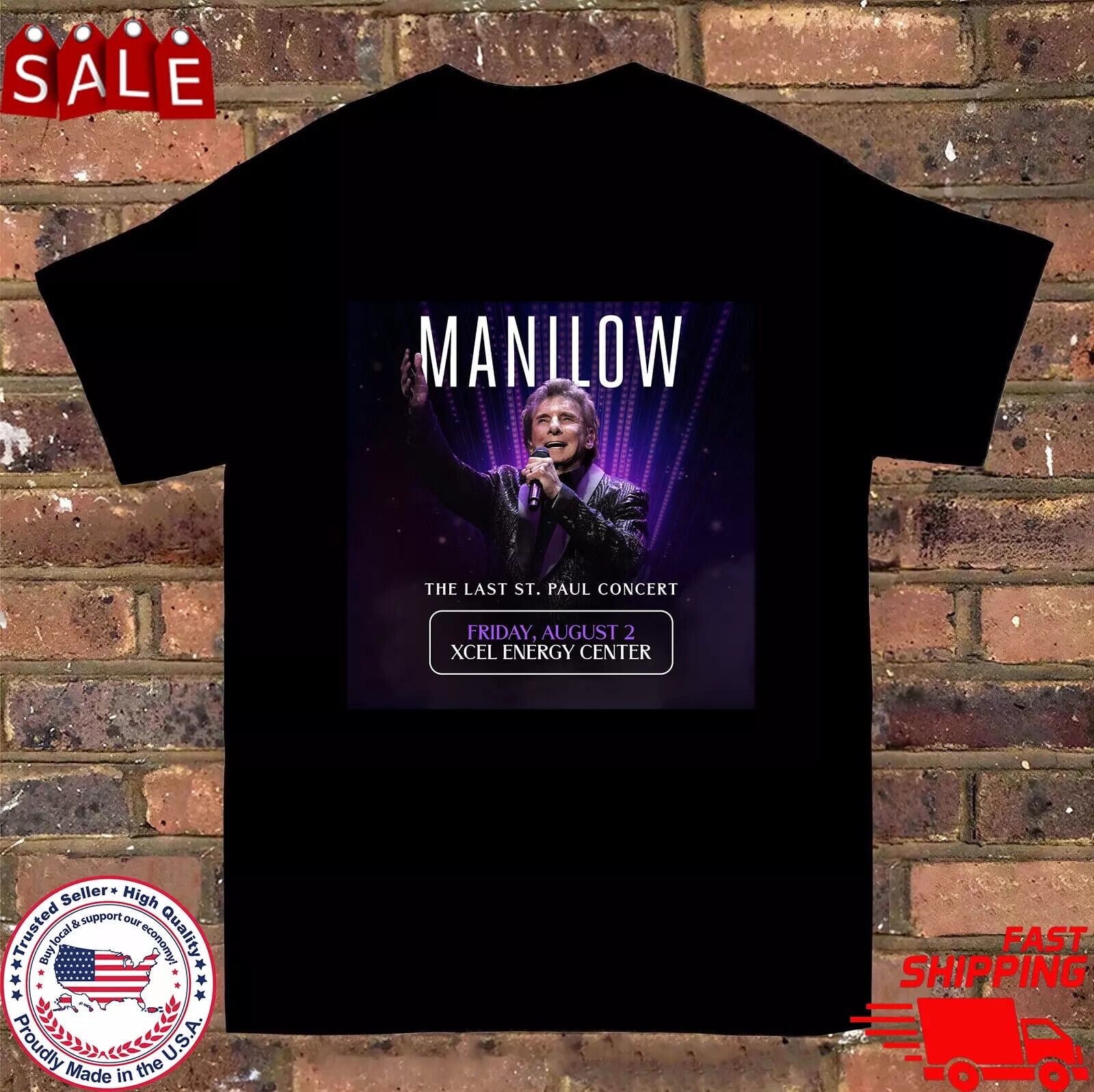 Barry Manilow Tour 2024 Gift For Fan TShirt