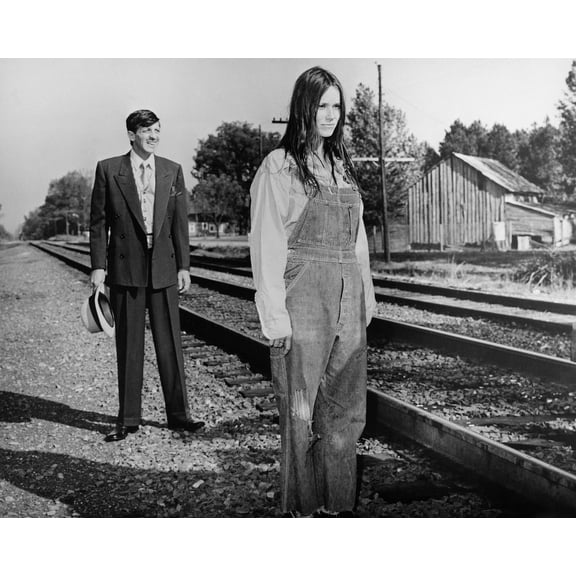 Barry Primus And Barbara Hershey In Boxcar Bertha In Denim Britches 24x36 Classic Hollywood Poster