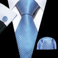 thumbnail image 1 of Barry.Wang Classic Ties for Men Formal Business Wedding Solid Paisley Necktie Set, 1 of 4