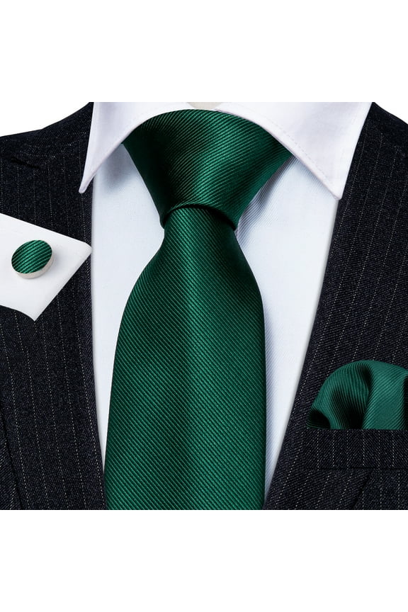 Barry.Wang Classic Ties for Men Formal Business Wedding Solid Paisley Necktie Set