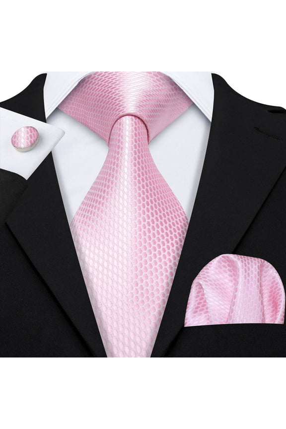 Barry.Wang Classic Ties for Men Formal Business Wedding Solid Paisley Necktie Set