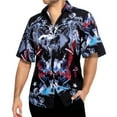 thumbnail image 1 of Barry.Wang Men Shirts Short Sleeve Cotton Hawaiian Beach Shirts Summer Designer Pritned Cool Button Casual, 1 of 4