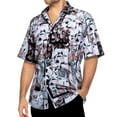 thumbnail image 1 of Barry.Wang Men Shirts Short Sleeve Cotton Hawaiian Beach Shirts Summer Designer Pritned Cool Button Casual, 1 of 4