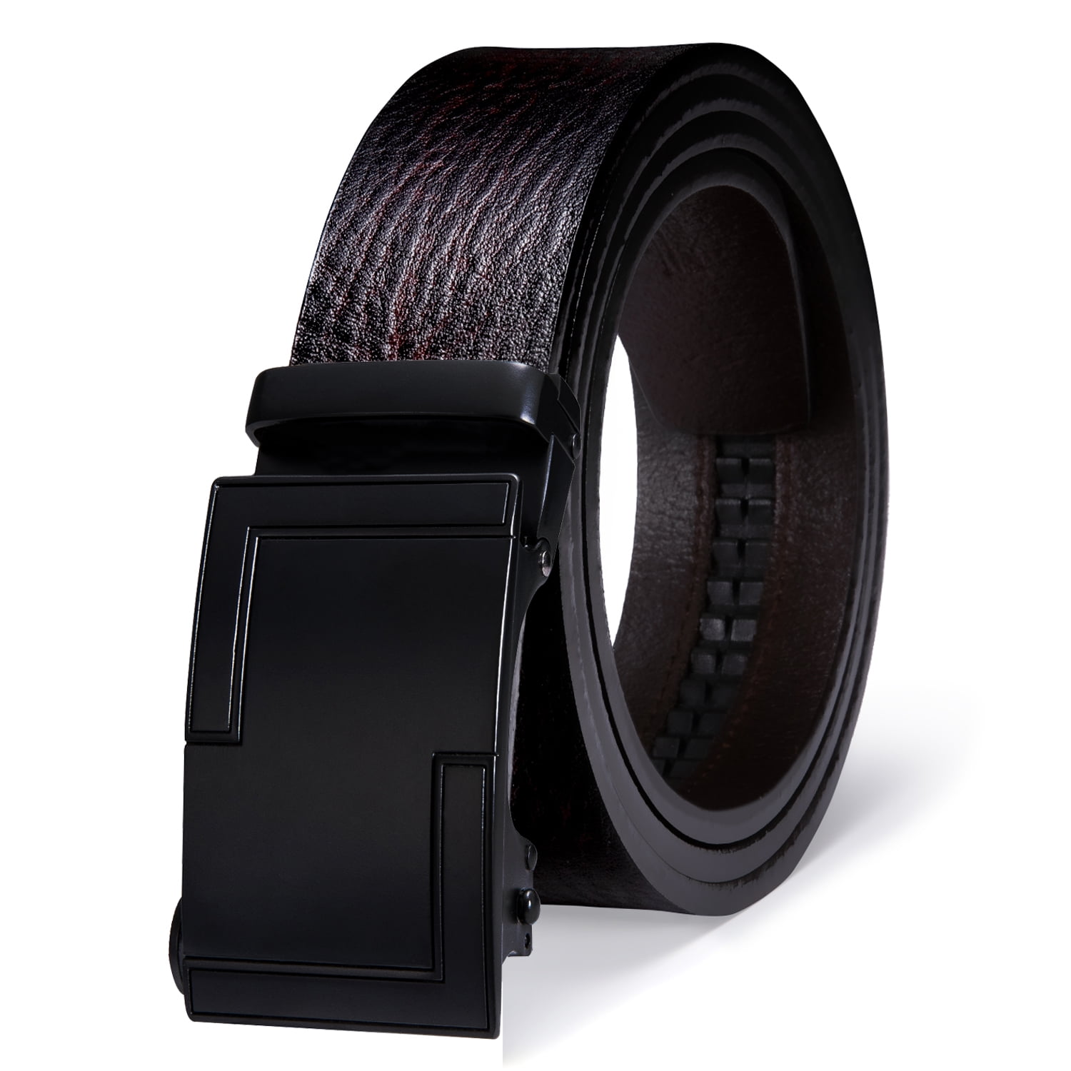 Frentaly Genuine Leather Ratchet Belt For Men - Adjustable Automatic Buckle, 1.3" Width (One Size)