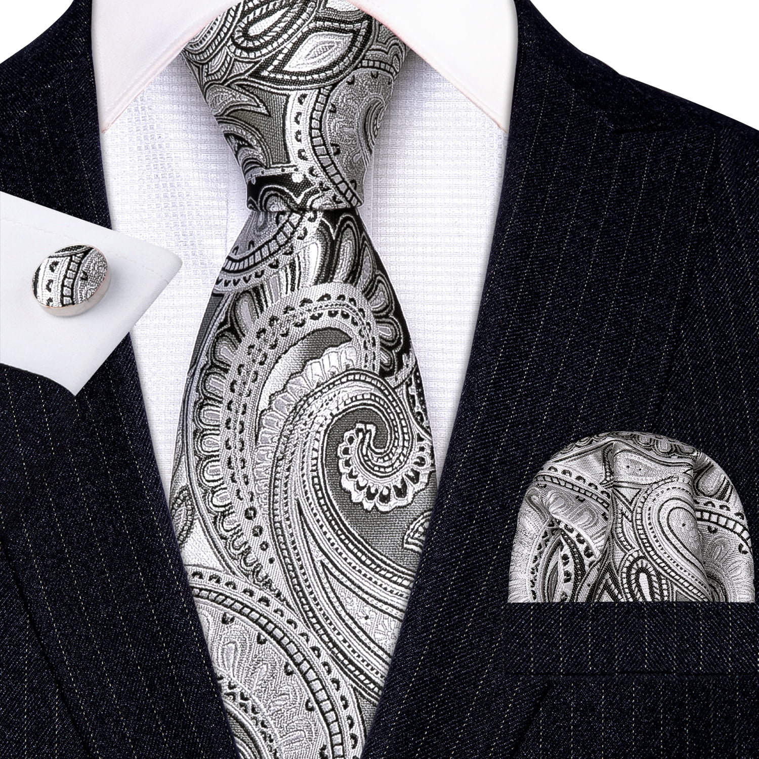 Grey Paisley