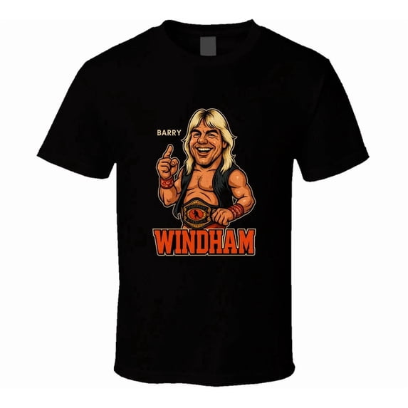 Barry Windham Retro Wrestling Caricature T Shirt