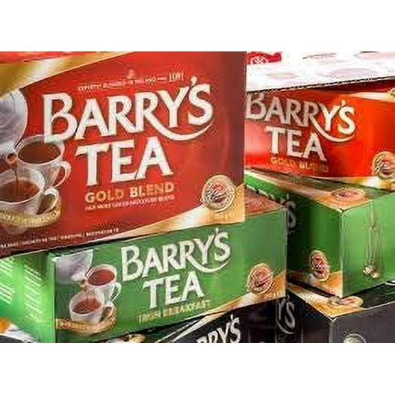 Barry's Irish Tea Assortment Gold 40ct & Irish Breakfast 40ct (80 count total) Imported from Ireland