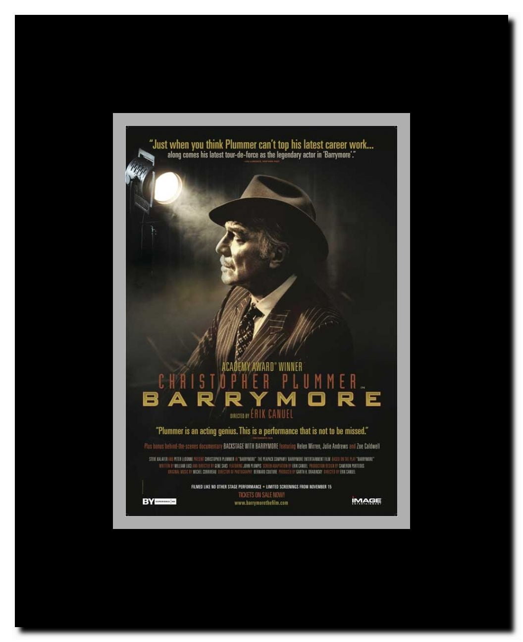 Barrymore Framed Movie Poster
