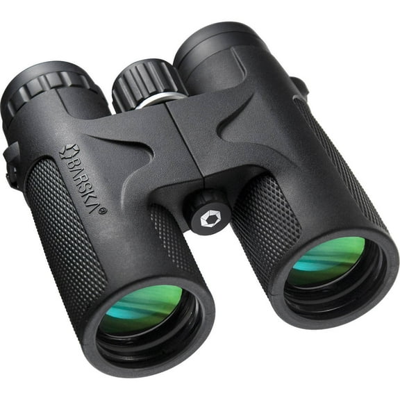 Barska 10x42 WP Blackhawk Water Proof Roof Prism Binocular with 6.6 Degree Angle of View, Black