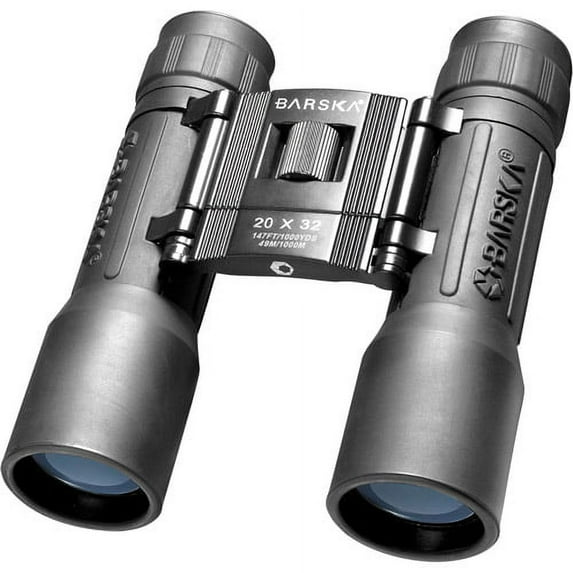 Barska Lucid View 20x32mm Roof Prism Compact Binoculars, Black