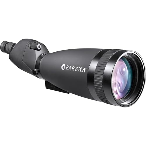 Barska 30-90x100 Gladiator Waterproof Straight Spotting Scope, Black w/Tripod & Soft Case