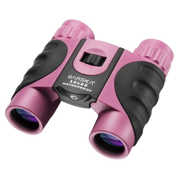 Barska AB12418 10 x 25 mm Waterproof Binoculars, Pink