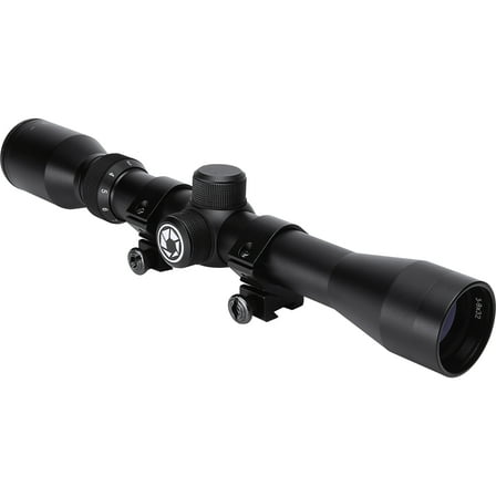 Barska AC13087 Plinker-22 Riflescope 3-9x32 30/30 Reticle with Rings, Black