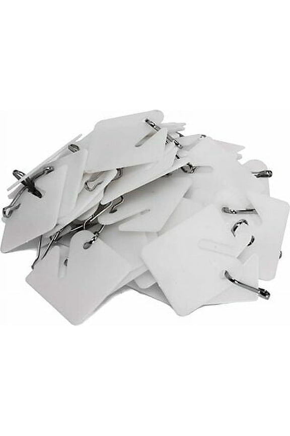 AF13488 50 White Key Tags For Key Cabinets