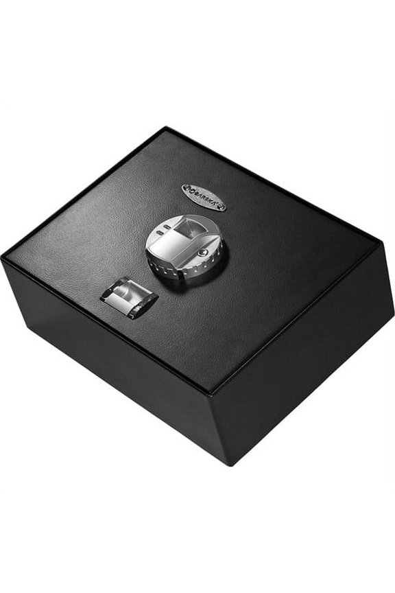 Biometric Fingerprint Top Opening Security Drawer Safe Box 0.23 Cubic ft.