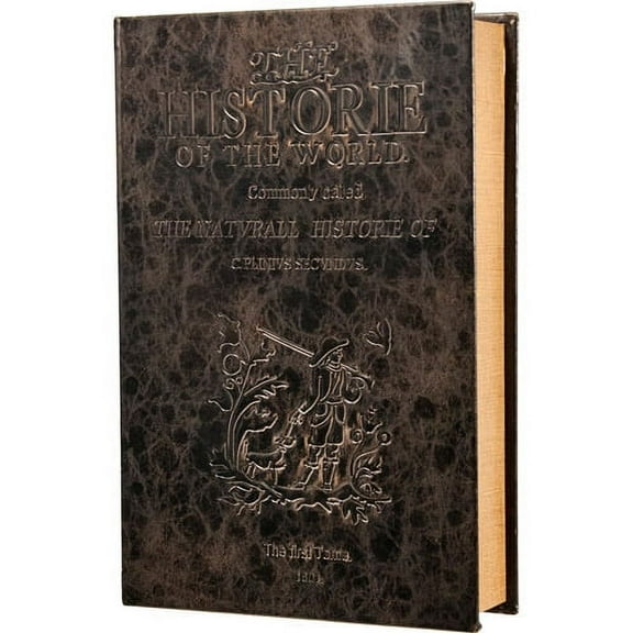 Barska Key Lock Safe, 8.75 in * 2.75 in * 13.00 in Steel Antique Book, 2.37 lb