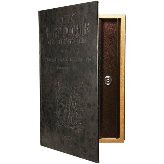 Barska Large Antique Book Safe with Key Lock