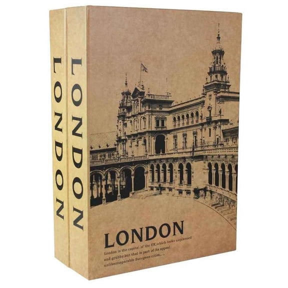 BarskaCB13056LONDONLONDONDUALBOOKLOCKBOX