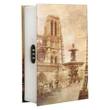 Barska - Paris Book Lock Box with Combination Lock - Beige/Brown