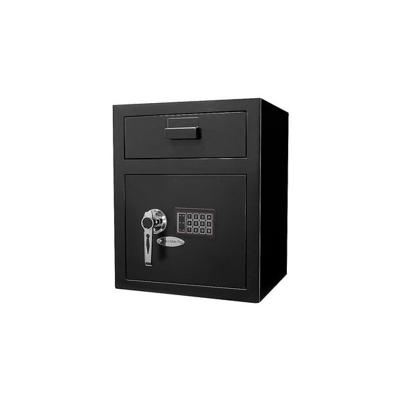 Barska Large Keypad Depository Safe, 15-5/16"W x 13-1/2"D x 19"H, Black