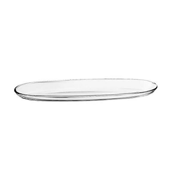 Barski Barski European Glass - Oval - Serving Tray - Platter - 16" Long, 4.5" Wide - Made in Europe