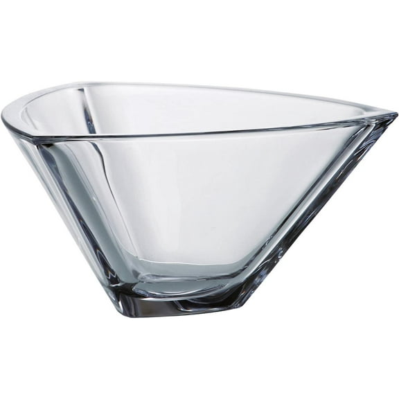 Barski - European Quality Glass - Crystal - Crystalline - Triangle Bowl - 9" - Made in Europe